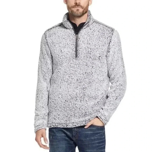 Weatherproof vintage men’s frosted Sherpa fleece pullover medium - Picture 1 of 10